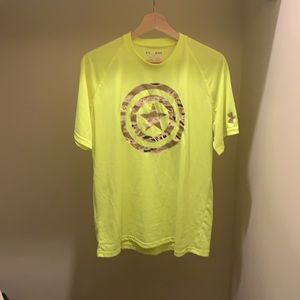 MARVEL Camo Captain America Under Armour tee!